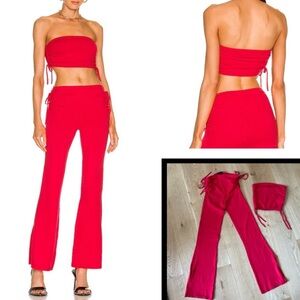 H:ours Meghan two piece set revolve size medium pants and small top red